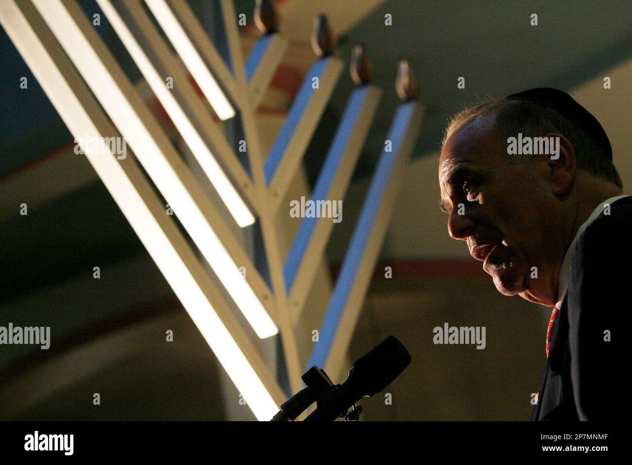Pennsylvania Gov. Ed Rendell speaks to assembled celebrants during a ...