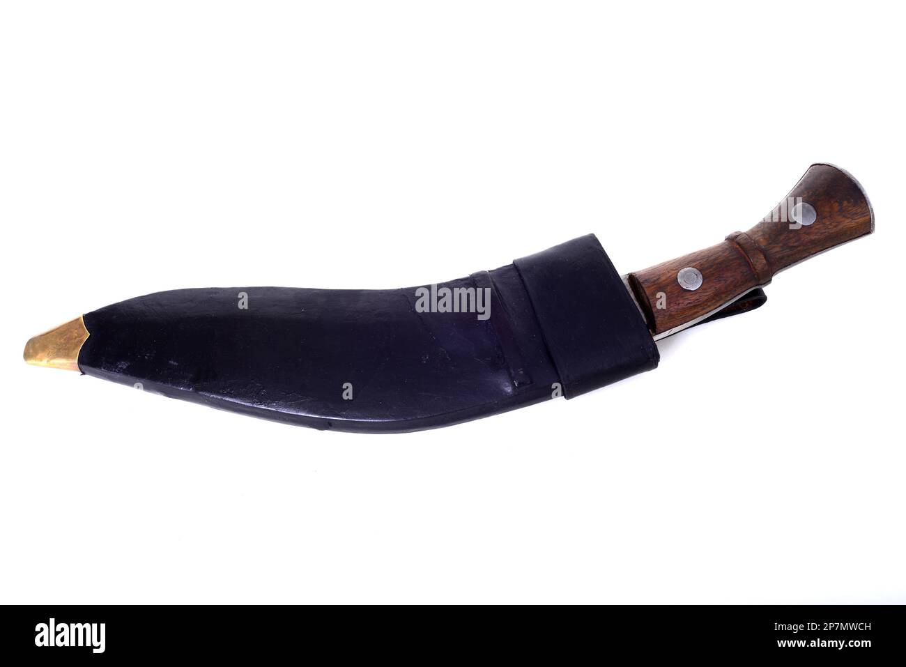 Gurkhas kukri knife traditional dagger in sheath, indian, sikh Stock Photo