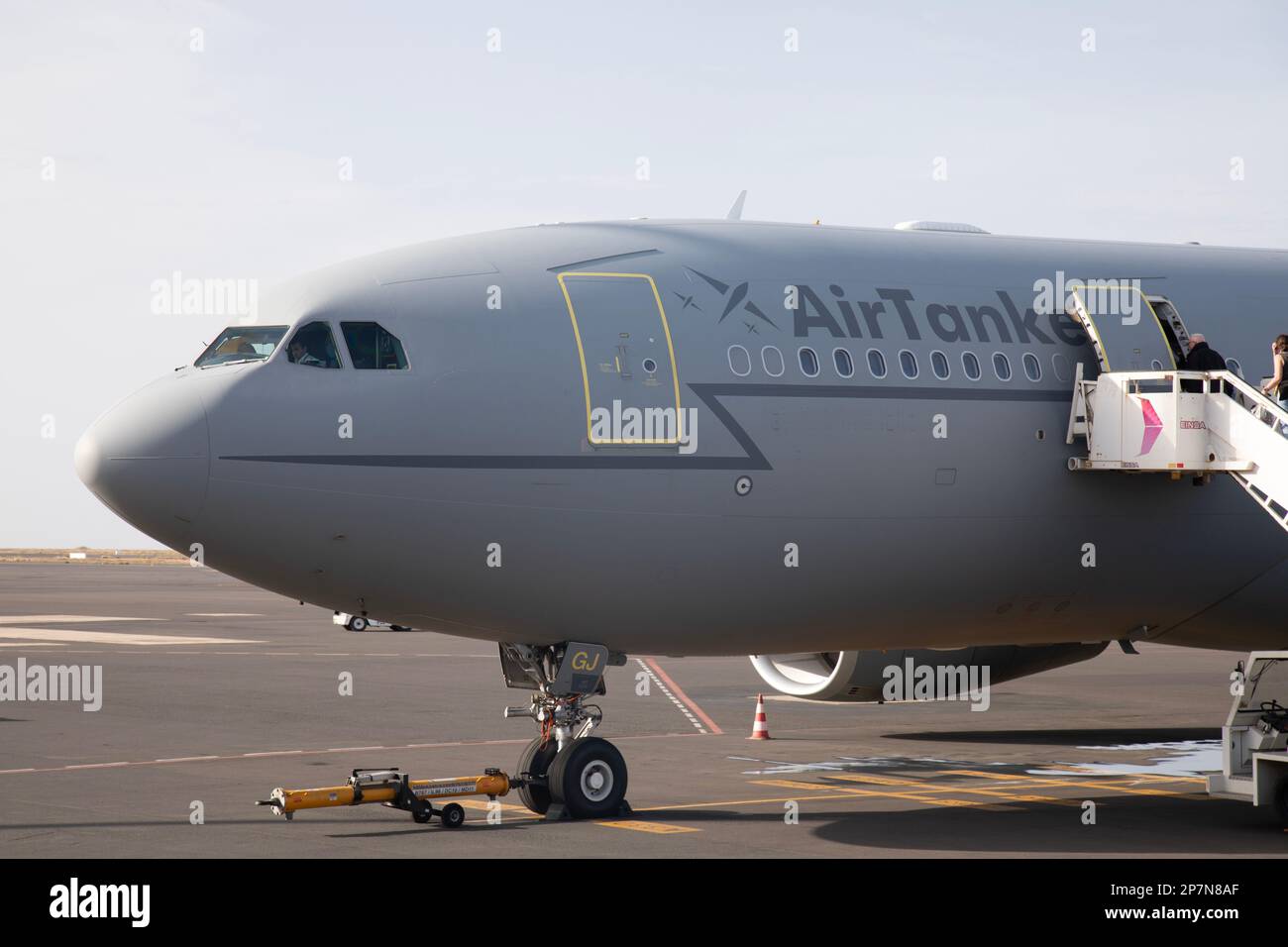 An Airbus A330 G VYGJ Of Air Tanker At Cape Verde Airport En Route An Airbus A330 G VYGJ Of Air Tanker At Cape Verde Airport En Route