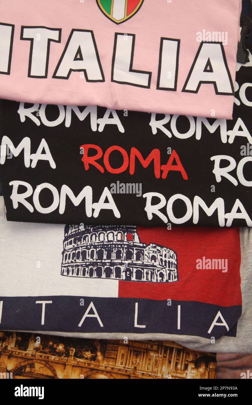 T Shirts, Rome, Italy Stock Photo