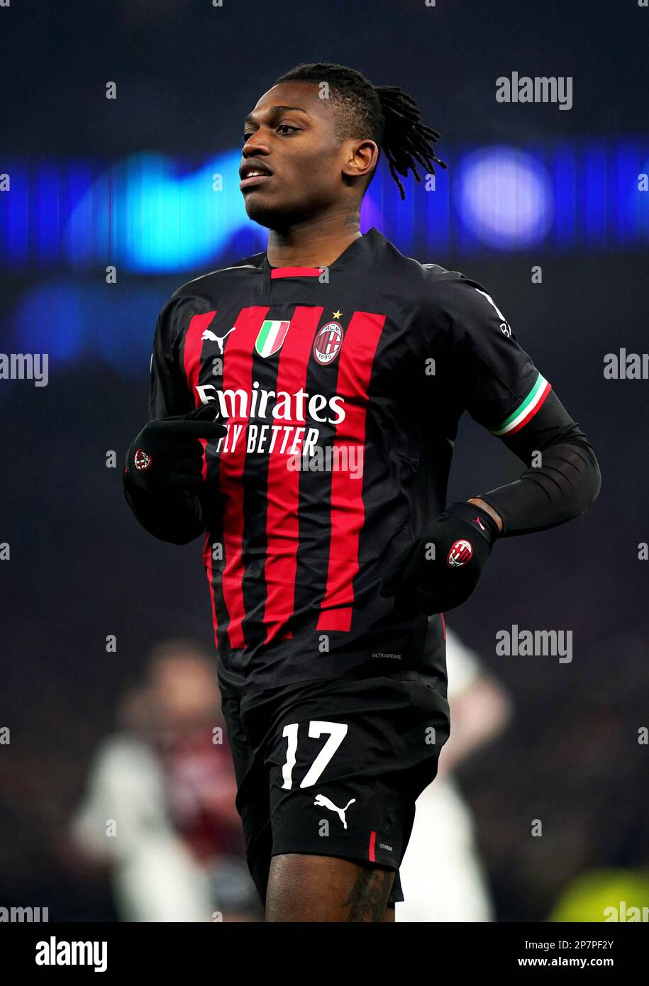 AC Milan's Rafael Leao during the UEFA Champions League round of ...