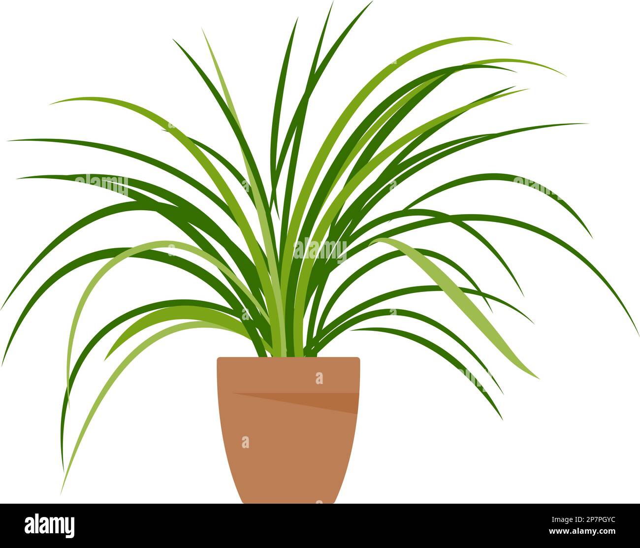 Home plant. Potted plant isolated on white. Flat. Vector illustration ...