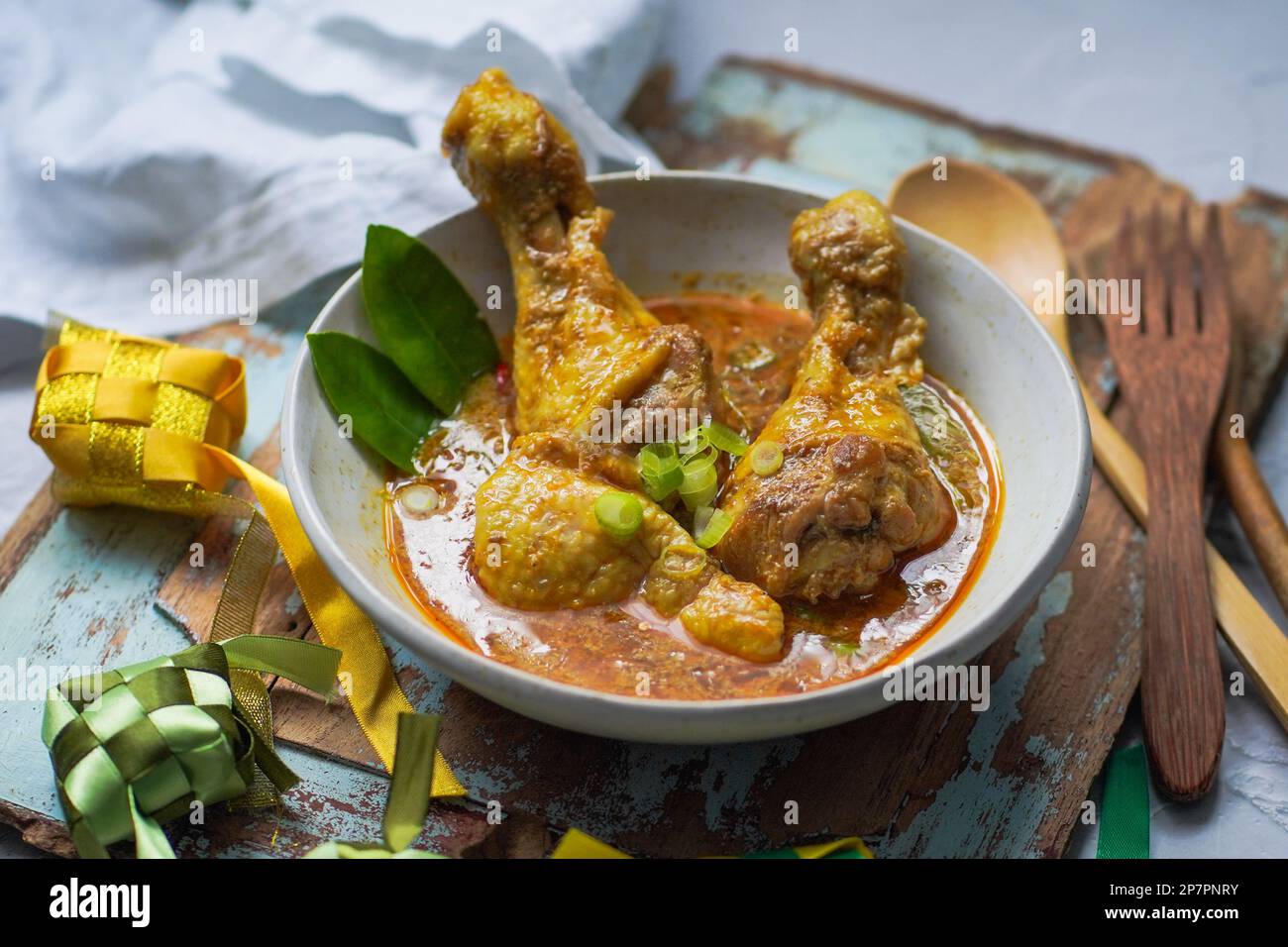 Indonesian curry Opor Ayam Stock Photo