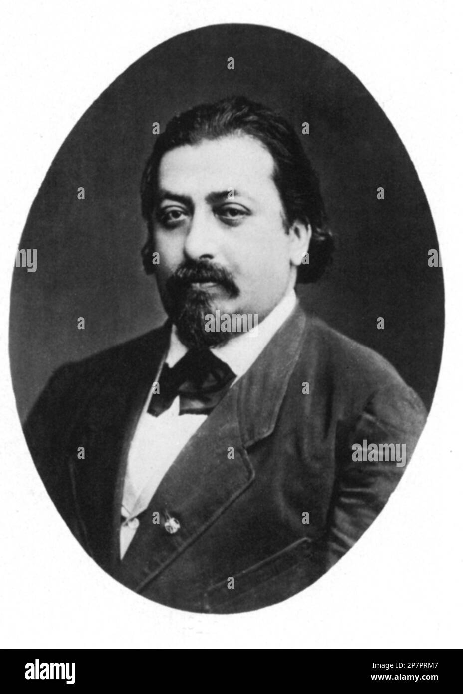 1880 c, POLAND : The polish HENRYK WIENIAWSKY ( 1835 - 1880 ),  violinist virtuoso and music composer . - VIOLINISTA - VIOLINO  - COMPOSITORE - OPERA LIRICA - CLASSICA - CLASSICAL - PORTRAIT - RITRATTO - MUSICISTA - MUSICA  - BOW - CRAVATTA - TIE - papillon - baffi - moustache - barba - beard ---- ARCHIVIO GBB Stock Photo