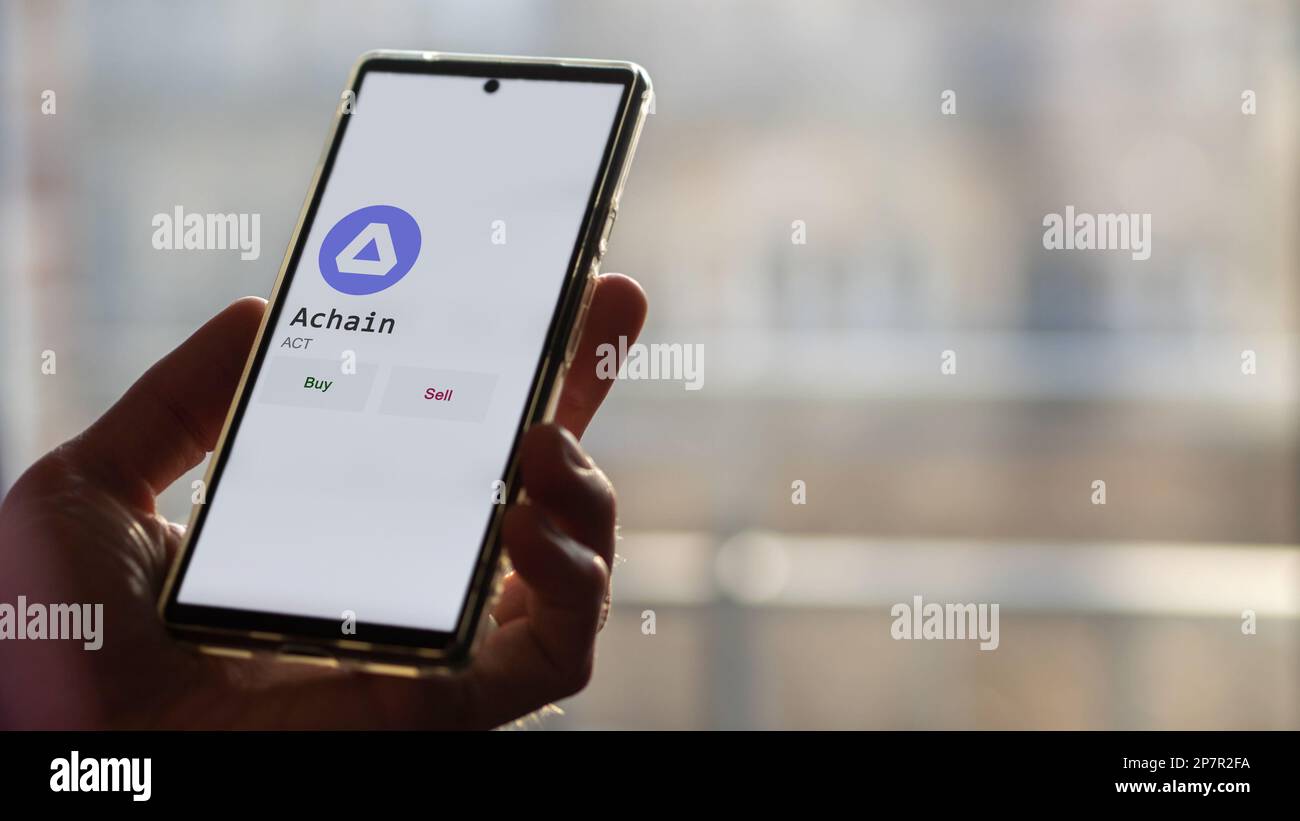 Achain cryptocurrency hi-res stock photography and images - Alamy