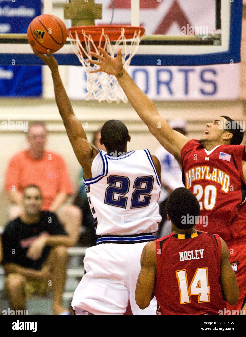 Chaminade guard Cartier Carter 22 shoots over Maryland forward