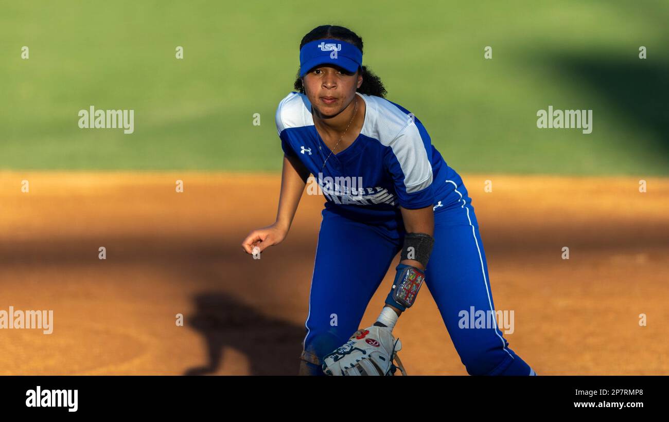 Tennessee State first baseman Peyton Fointno competes against Louisiana