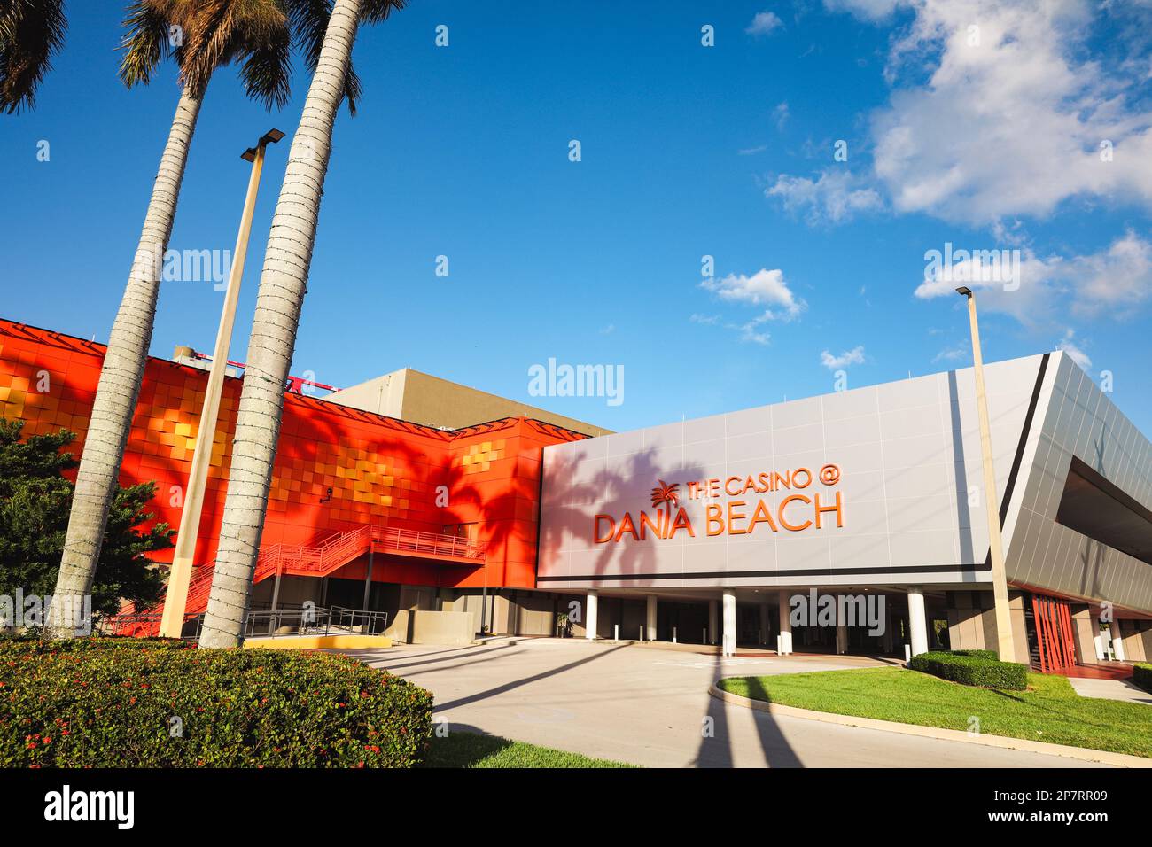 Exterior at The Casino at Dania Beach in South Florida Stock Photo