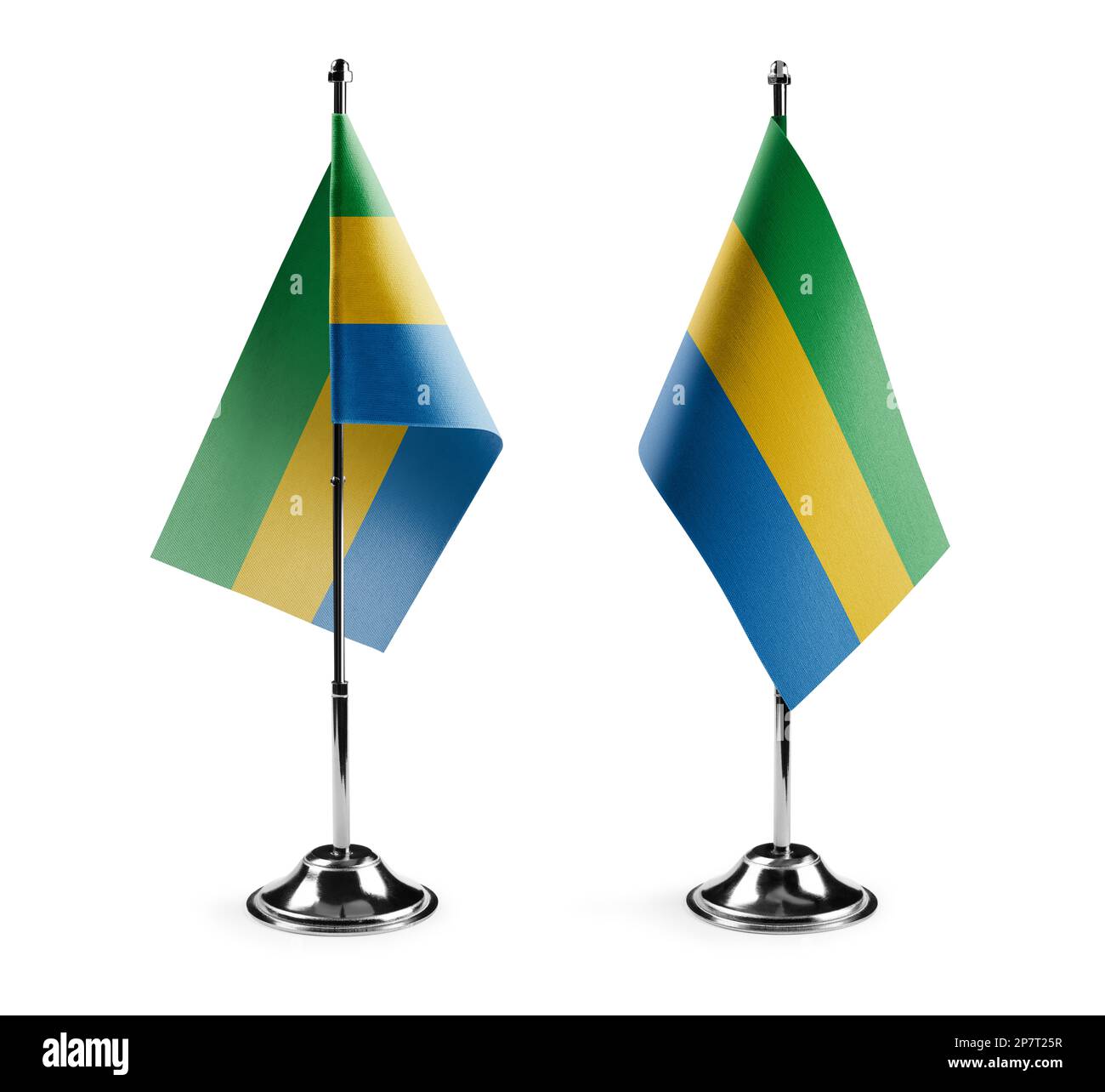 Small national flags of the Gabon on a white background Stock Photo - Alamy