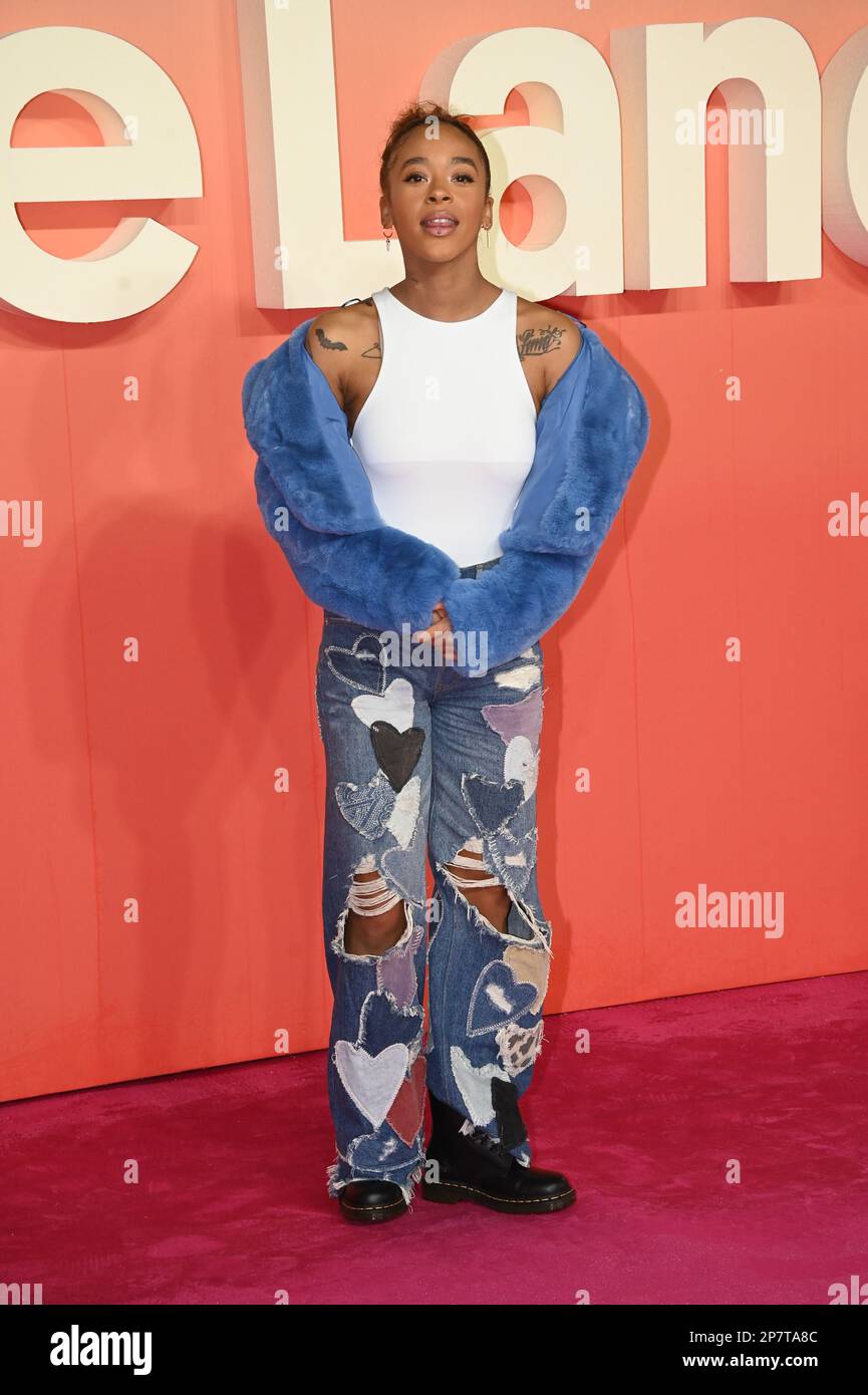 London, UK. 08th Mar, 2023. Paigey Cakey attends UK Premiere of RYE