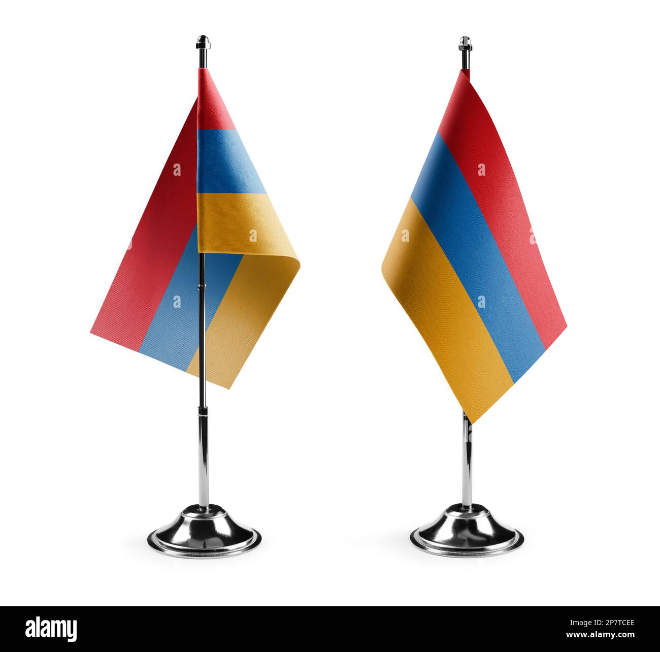 Small national flags of the Armenia on a white background Stock Photo ...