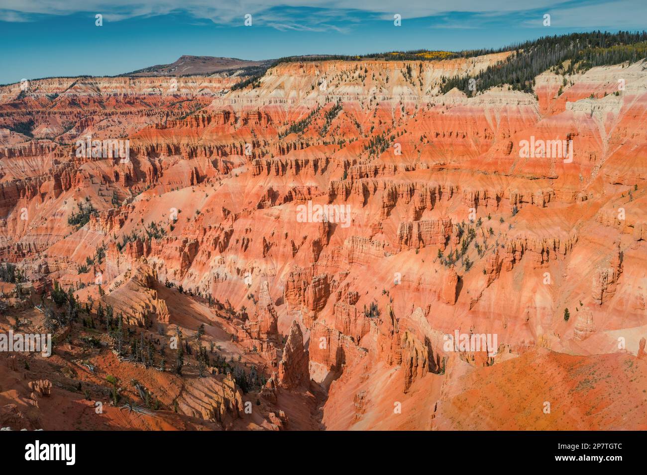 Dramatic landscape from Ramparts Overlook in Cedar Breaks National Monument in Utah, USA. Stock Photo