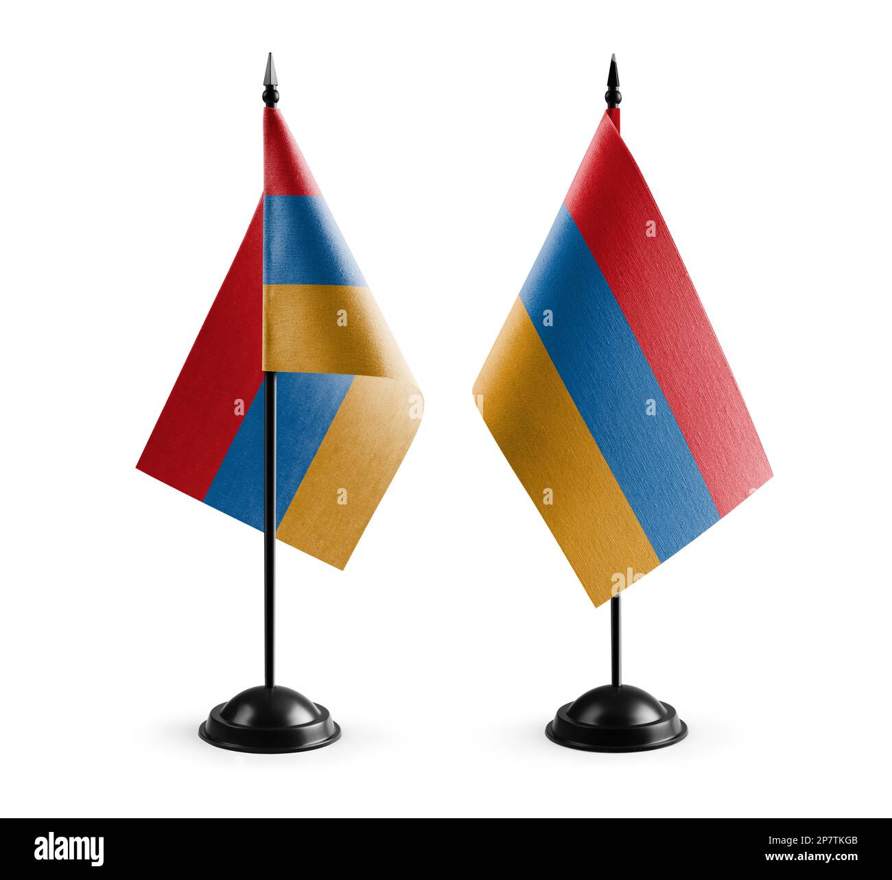 Small national flags of the Armenia on a white background Stock Photo ...