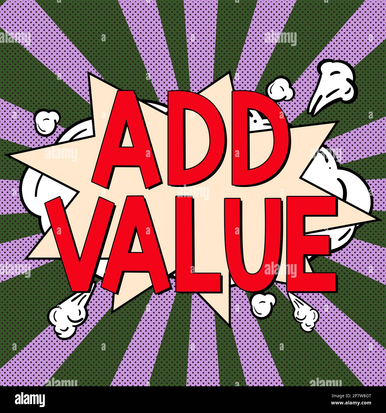 Hand writing sign Add Value. Business showcase an improvement or ...