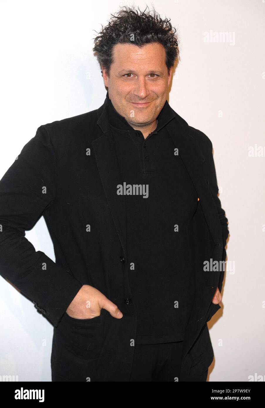 Fashion designer Isaac Mizrahi arrives at the Isaac Mizrahi Live