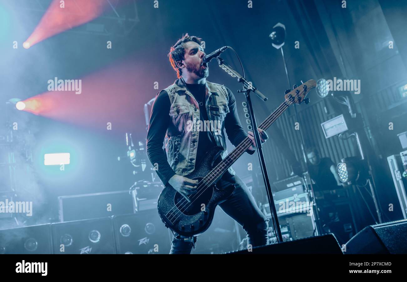 Southampton, UK. 08th Mar, 2023. Bullet For My Valentine performing at the O2 Guildhall Southampton 08.03.2023. Credit: Charlie Raven/Alamy Live News Stock Photo