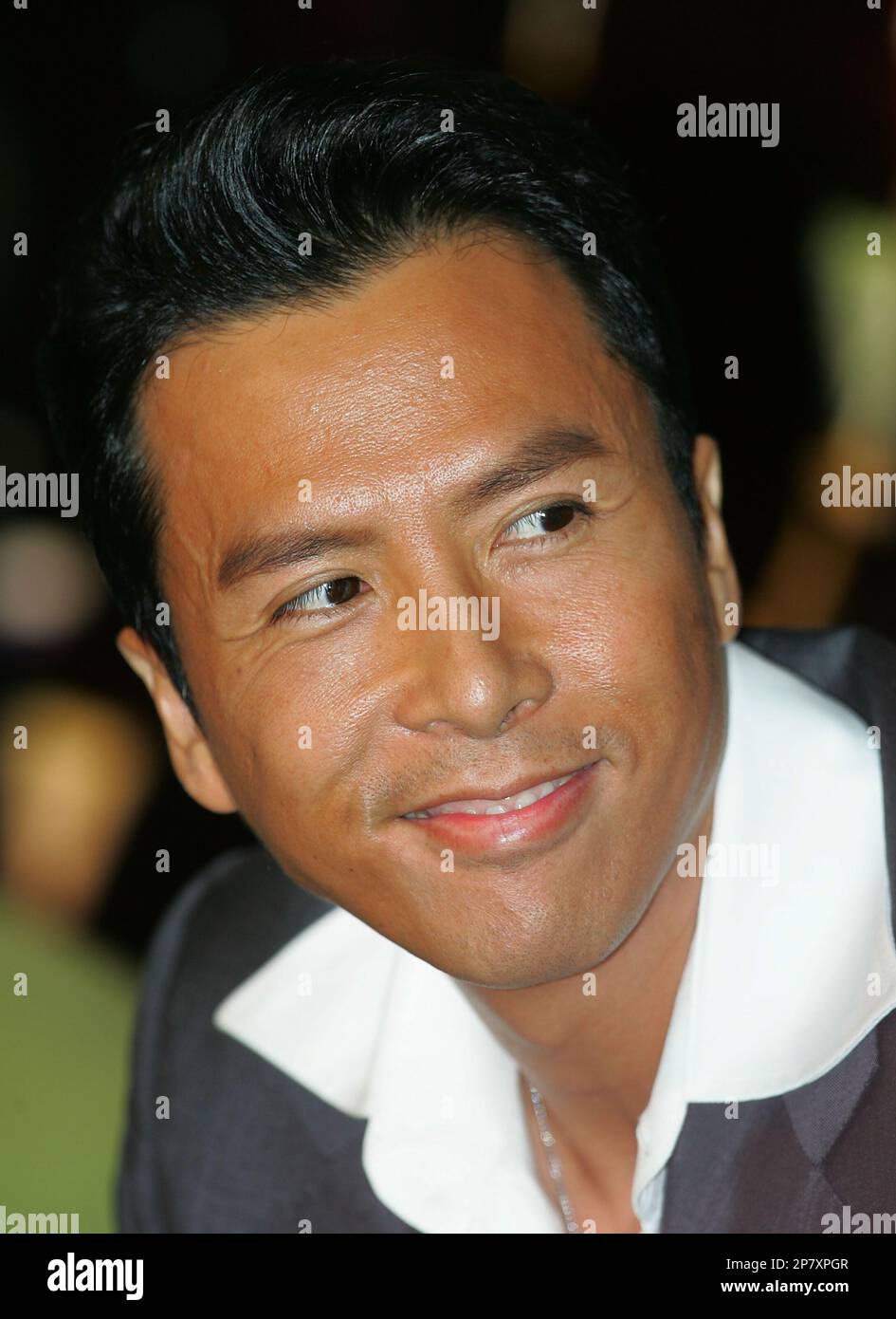 Hongkong actor Donnie Yen poses during a press conference promoting the ...