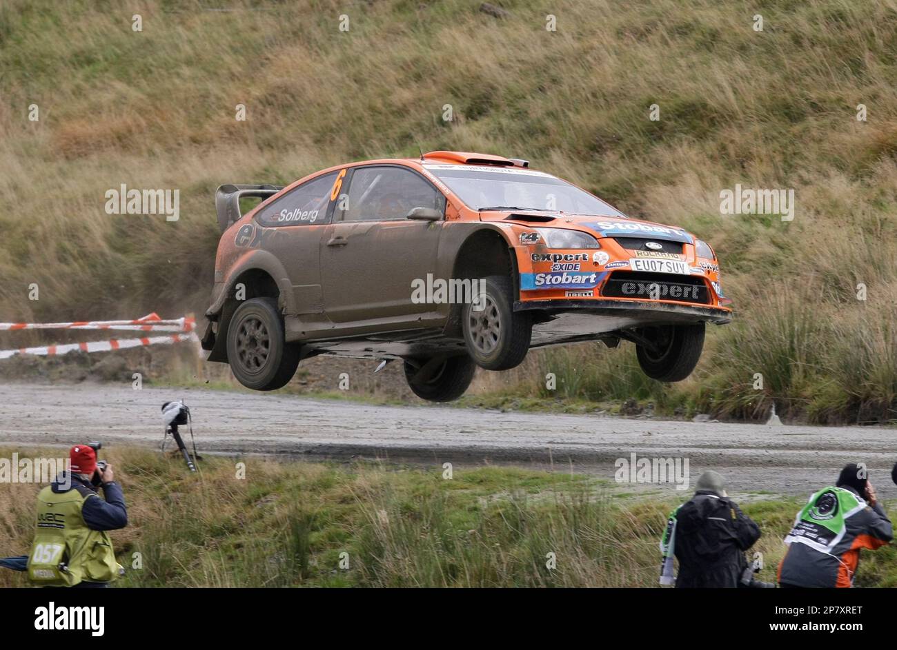 Henning Rally Driver Henning Solberg of Norway and co-driver Cato Menkerud of Norway drive a ...
