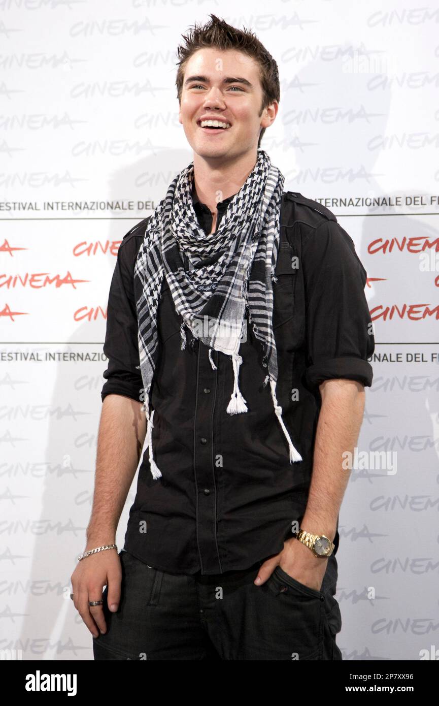 Canadian actor Cameron Bright poses during a photocall for the