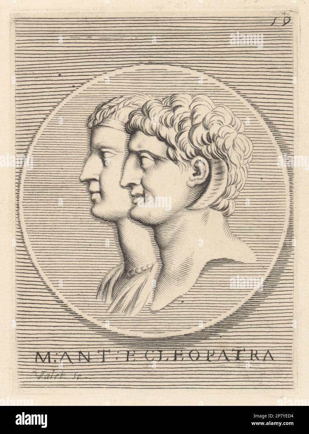 QUEEN CLEOPATRA AND PTOLEMY XIV | Art Board Print