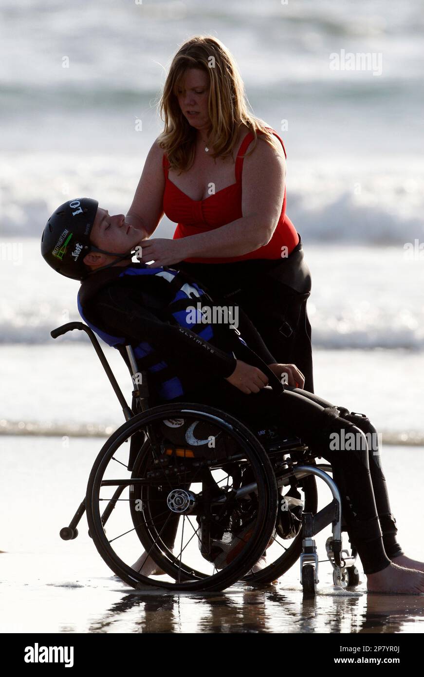 Patrick Ivison This photo taken Oct. 6, 2009 shows Patrick Ivison, 15, a quadriplegic ...