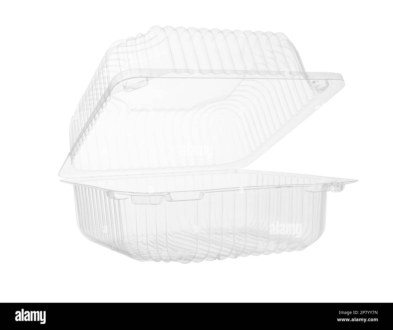 Empty plastic container for food isolated on white Stock Photo Alamy