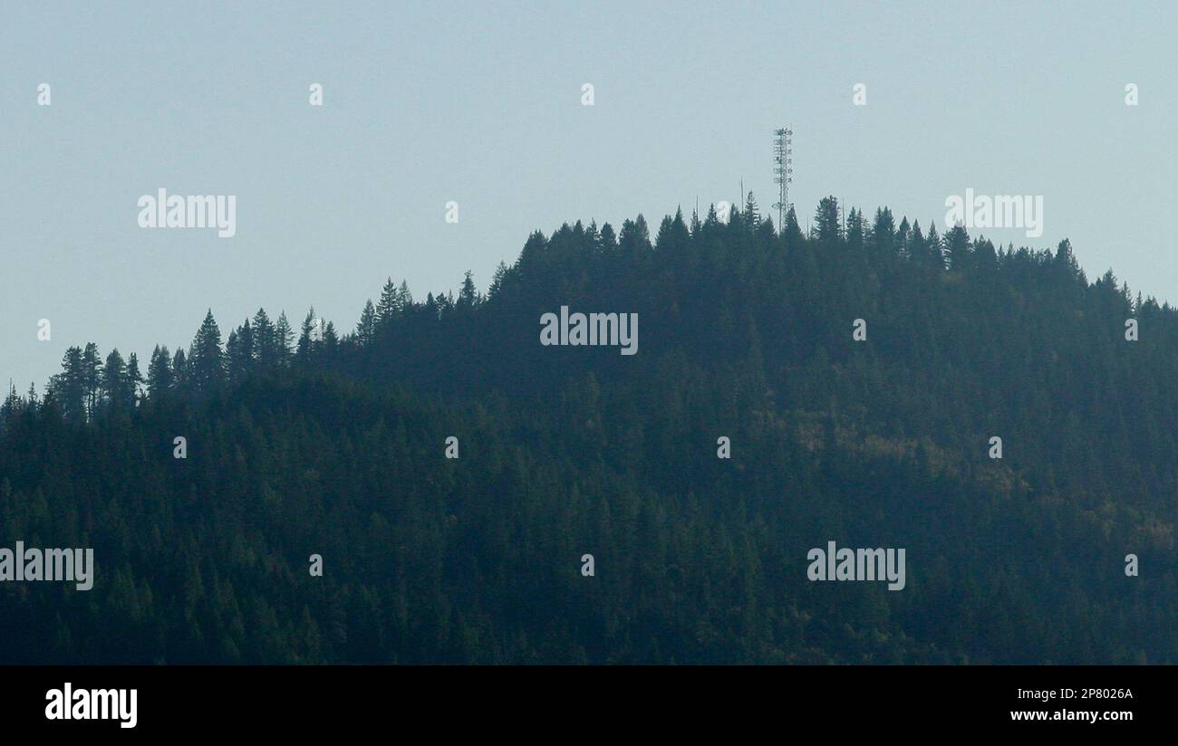 In this photo made Tuesday, Oct. 6, 2009, A mountaintop wireless