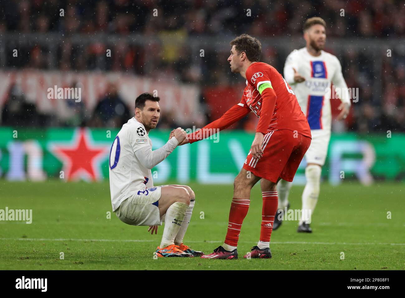 Munich, Germany. 8th Mar, 2023. Sergio Ramos of PSG during the UEFA  Champions League match at Allianz Arena, Munich. Picture credit should  read: Jonathan Moscrop/Sportimage Credit: Sportimage/Alamy Live News Stock  Photo 