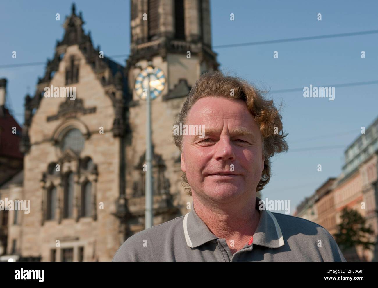 Siegbert Schefke steht am Donnerstag, 10. September 2009, vor der
