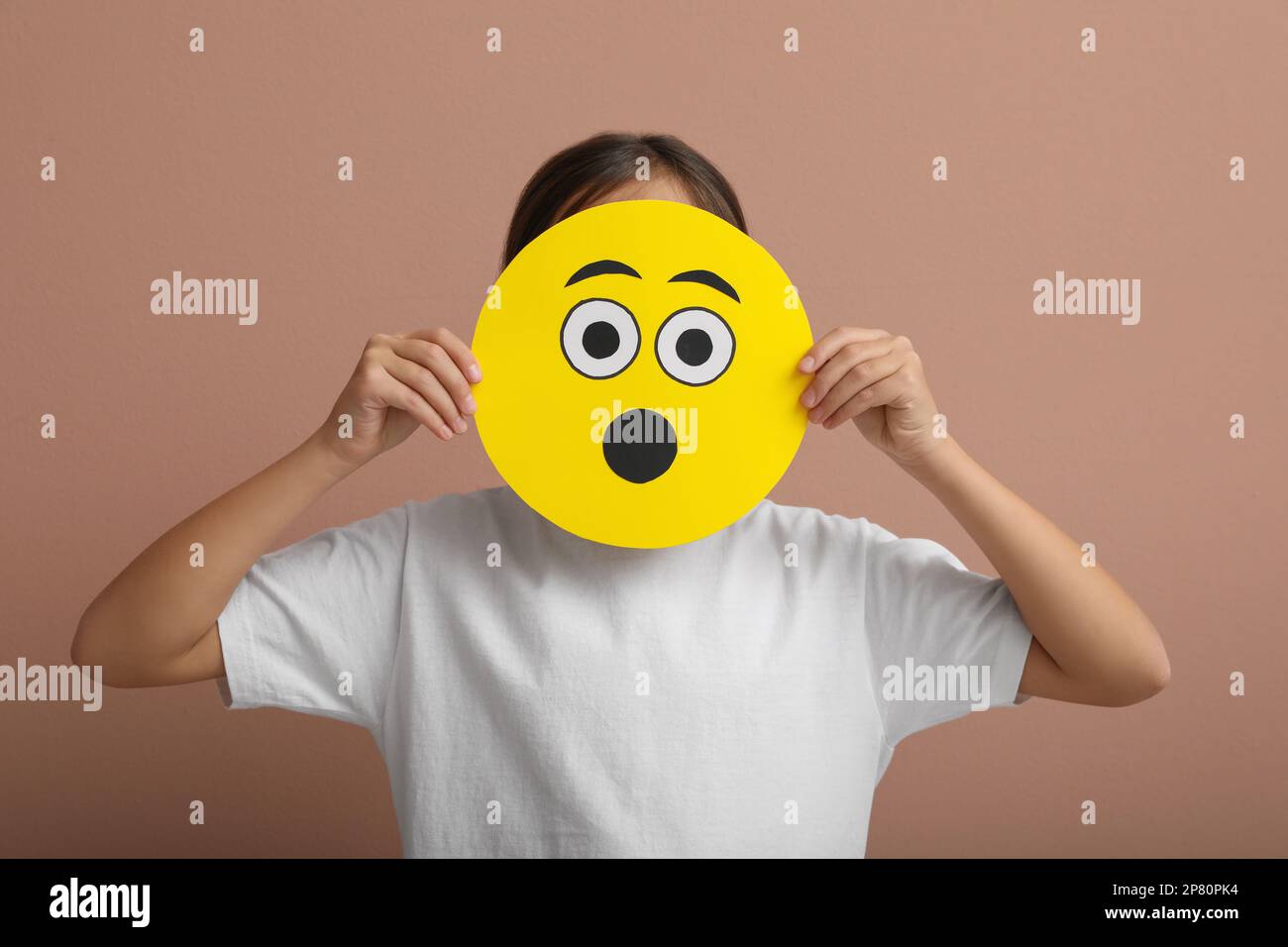 Emojis are Shocked, Tense, Scared, Amazed - a Yellow Face with an  Expression of Fear and Surprise Stock Vector - Illustration of laugh,  background: 186439907