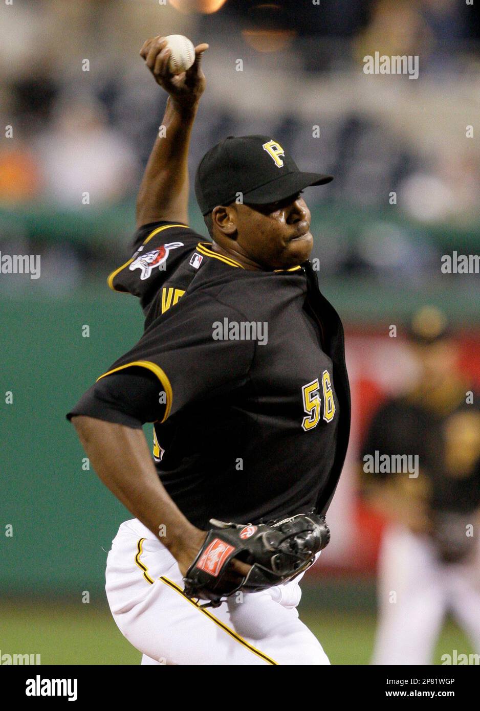 Pittsburgh Pirates pitcher Donnie Veal throws against the Los Angeles Dodgers in the fifth inning of a baseball game in Pittsburgh Friday, Sept