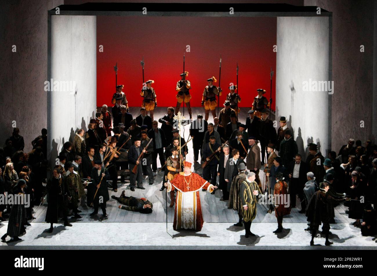 Members of La Scala of Milan, Italy, perform Verdi's 