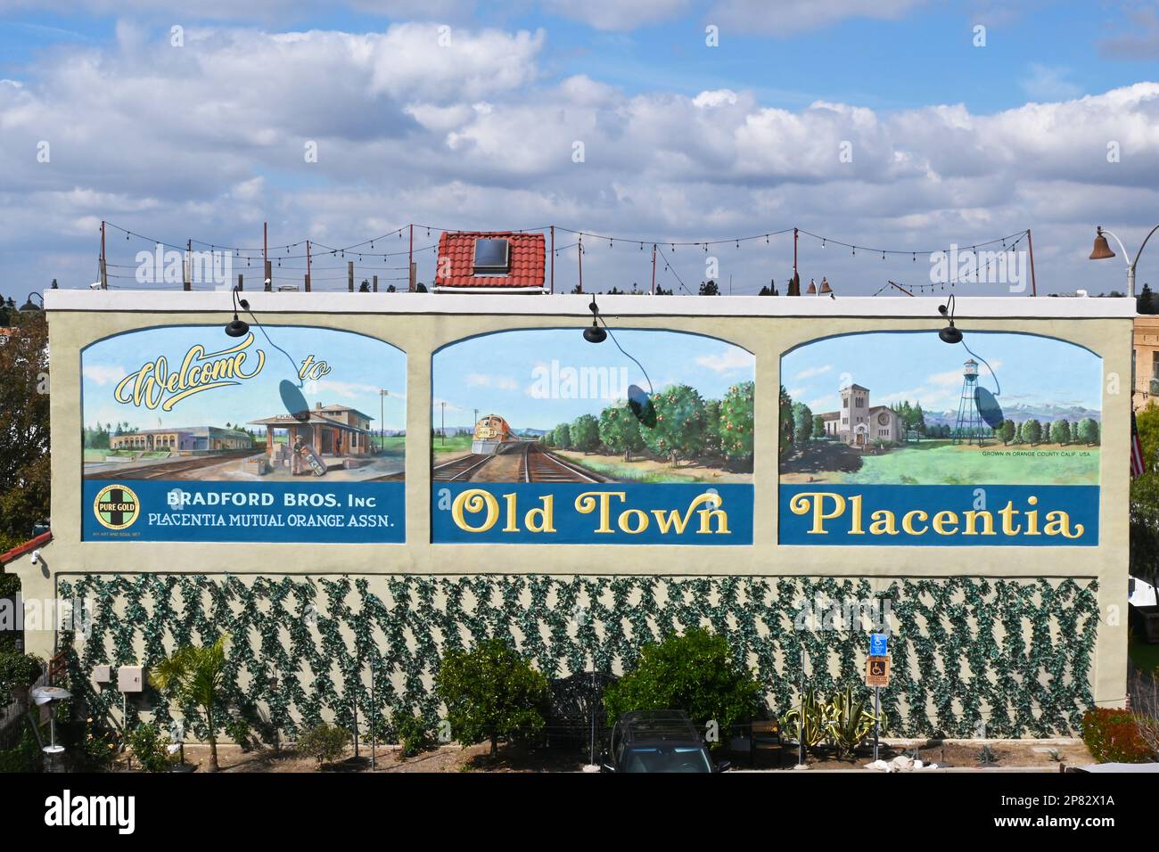 PLACENTIA, CALIFORNIA 8 MAR 2023 to Old Town Placentia sign