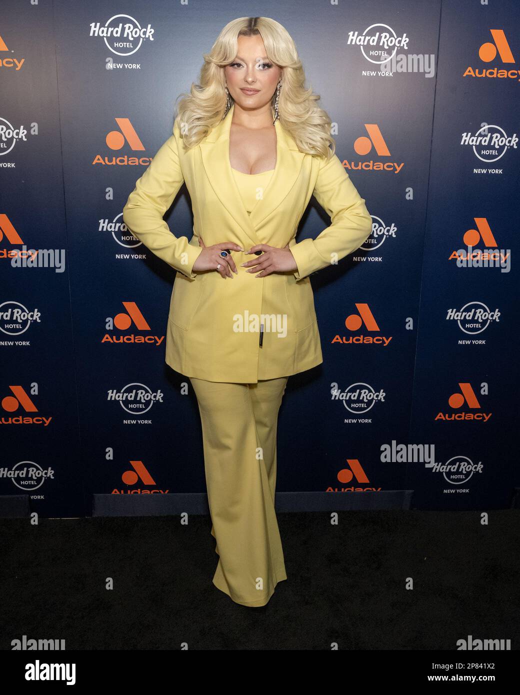 Bebe Rexha arrives on the red carpet for Audacy’s “Leading Ladies