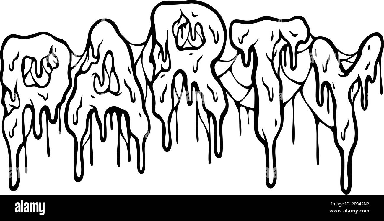 How To Draw Melting Letters