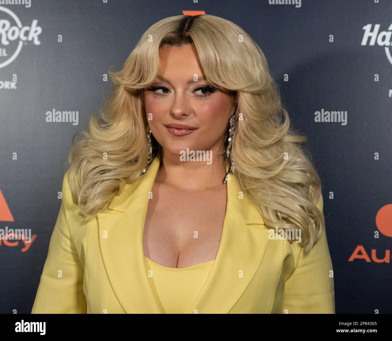 New York, USA. 08th Mar, 2023. Bebe Rexha arrives on the red carpet for