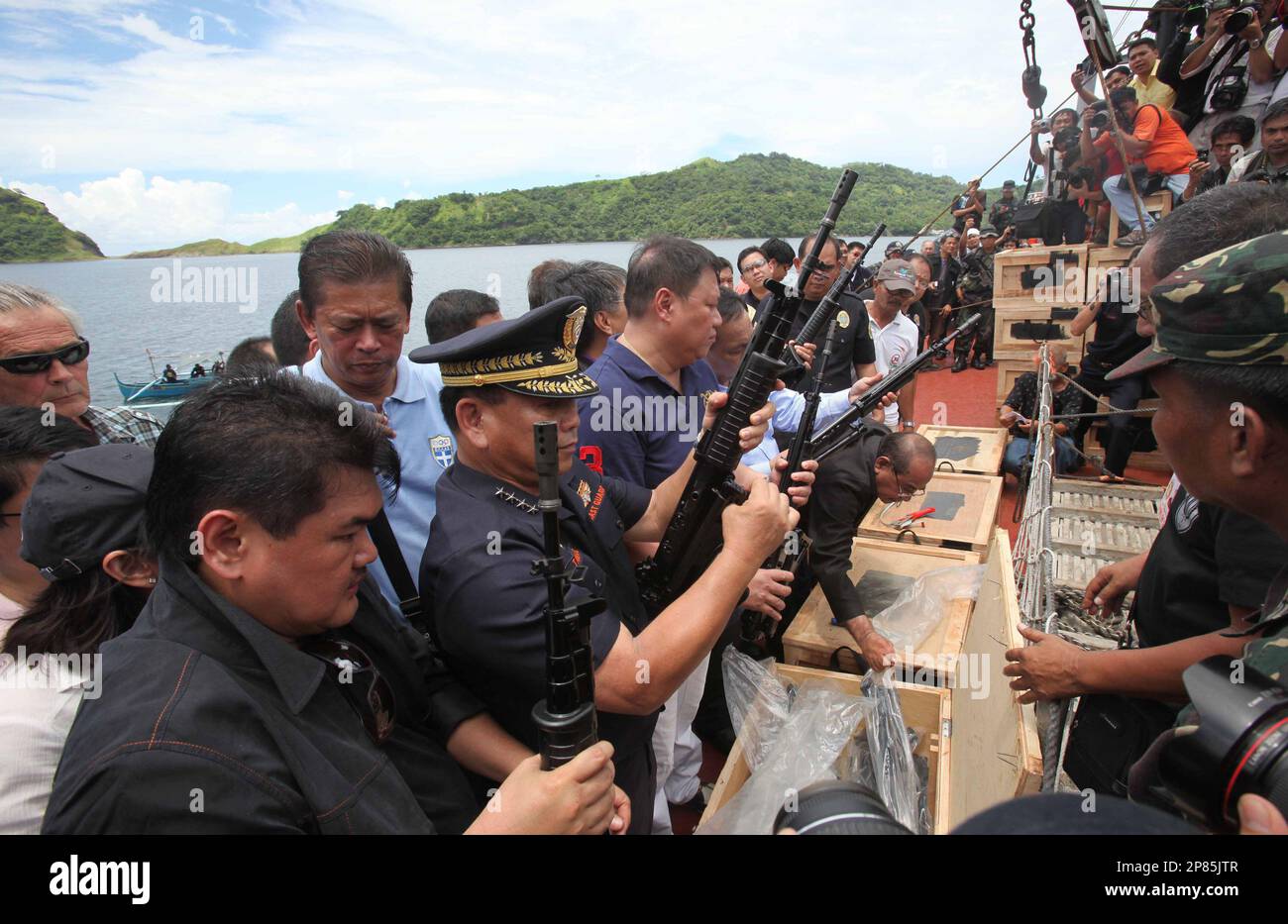 Philippine Coast Guard Chief Vice Admiral Wilfredo Tamayo Fourth From