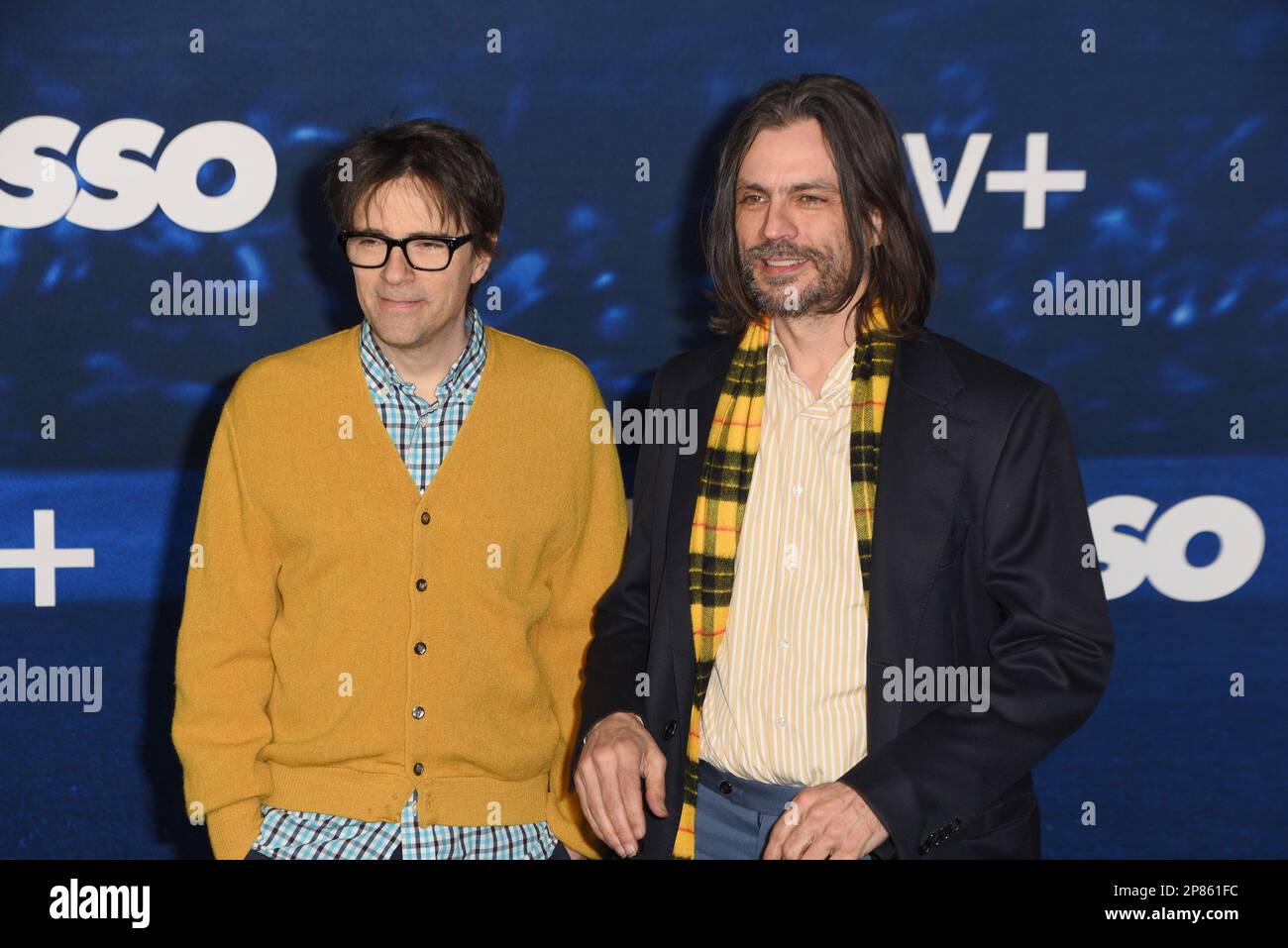 Rivers Cuomo, Brian Bell of Weezer attends the "Ted Lasso" Season 3