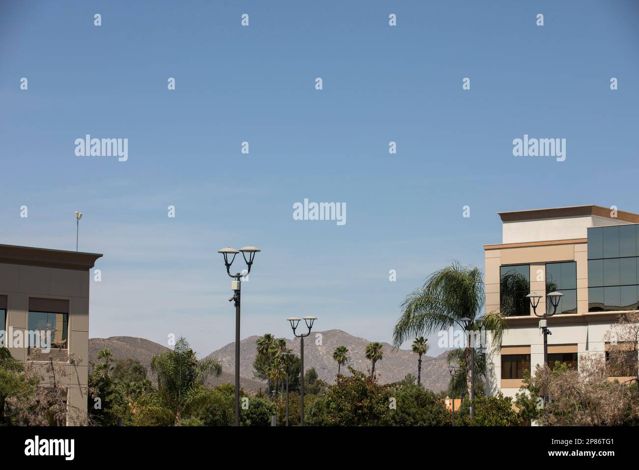 Daytime view of the downtown urban core of Menifee, California, USA ... - High-Rise Building Prices In Downtown Menifee