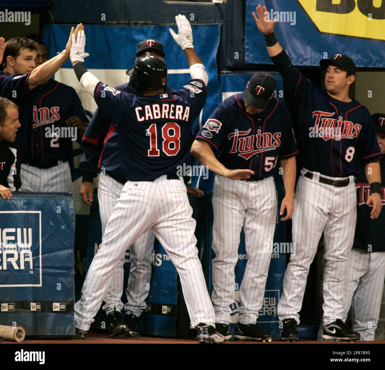 Minnesota Twins' Nick Punto during a baseball game against the Texas  Rangers, Thursday, Aug. 20, 2009 in Arlington, Texas. (AP Photo/Tony  Gutierrez Stock Photo - Alamy