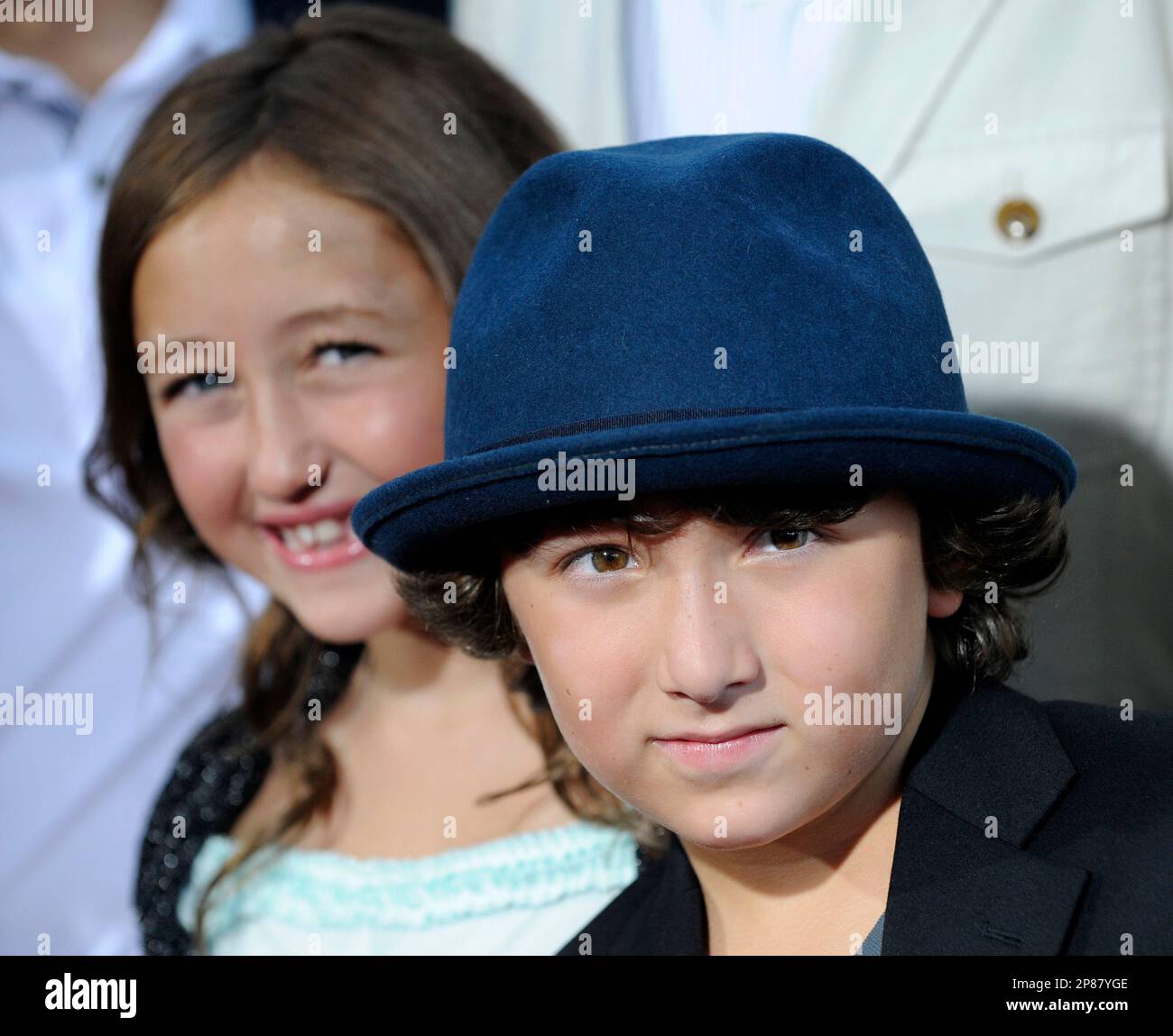 Frankie Jonas, right, younger brother of the Jonas Brothers, and Noah Cyrus, younger sister of Frankie Jonas, right, younger brother of the Jonas Brothers, and Noah Cyrus, younger sister of