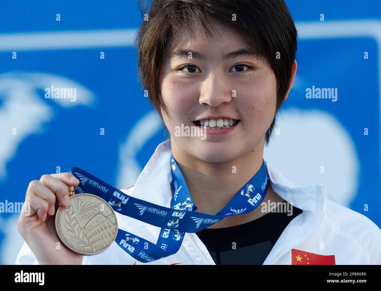 China s Jiao Liuyang Shows The Bronze Medal Of The Women s 100M China s Jiao Liuyang Shows The Bronze Medal Of The Women s 100M