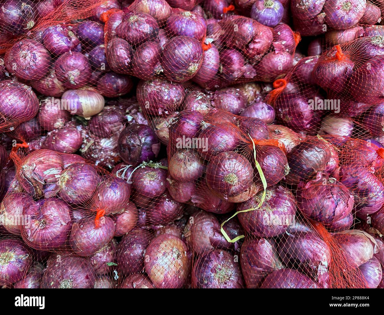 Small Indian Onion or Red Indian Onion bags for Sale at a Fresh Food