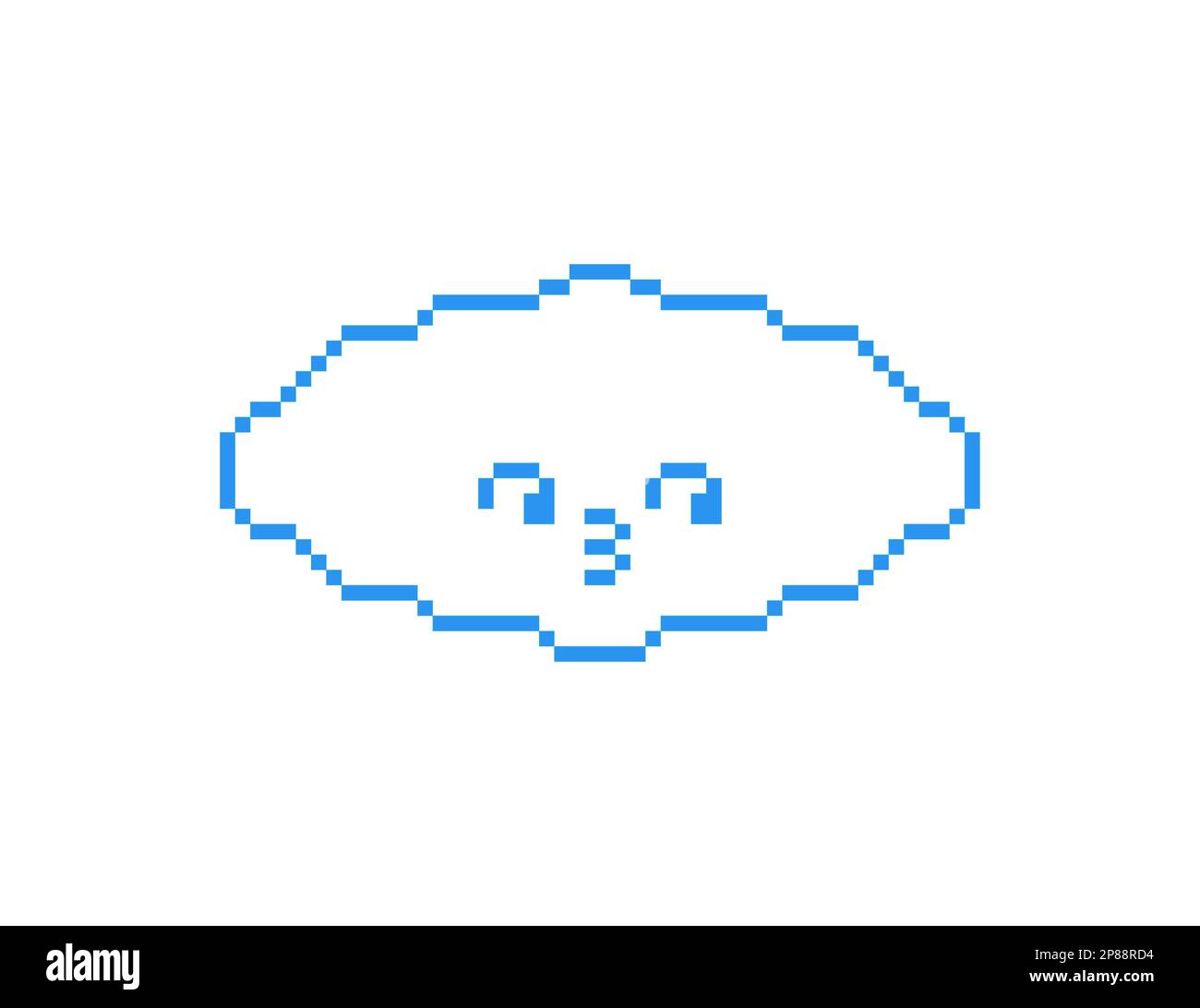 Cloud pixel art. 8 bit Vector illustration Stock Vector Image & Art - Alamy