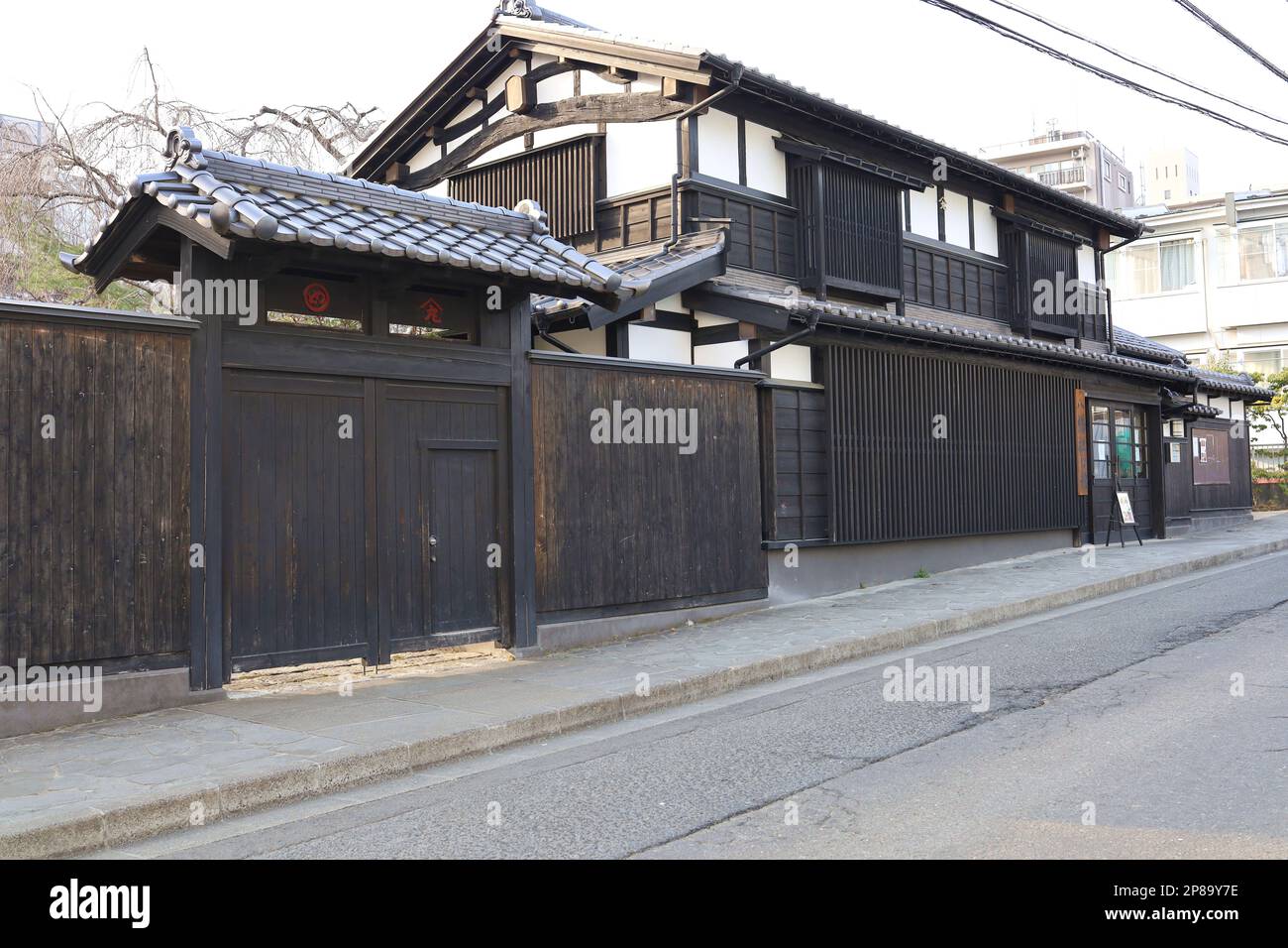 Sendai, Miyagi, Japan, March 2023.Scenery of Nakajimacho Park Stock