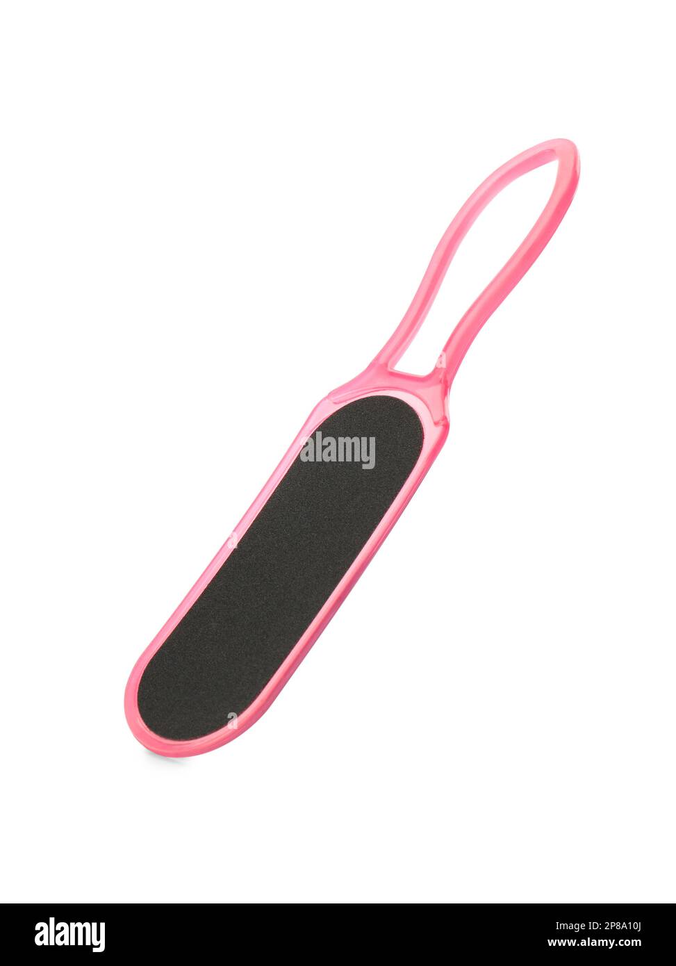 Pink foot file on white background. Pedicure tool Stock Photo Alamy