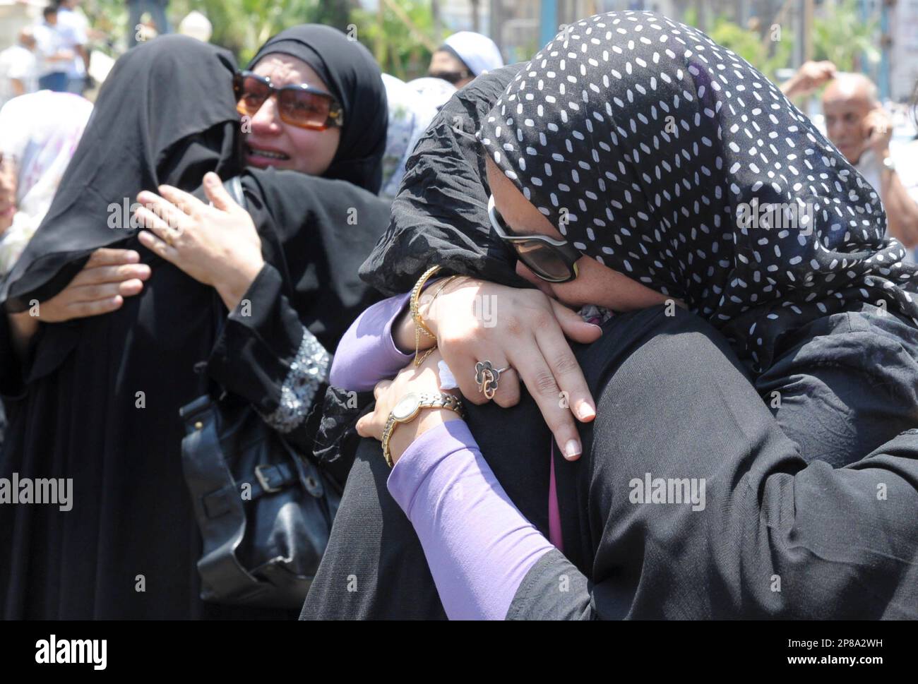 Egyptians React During The Funeral For 32 Year Old Pregnant Egyptian Woman Marwa El Sherbini