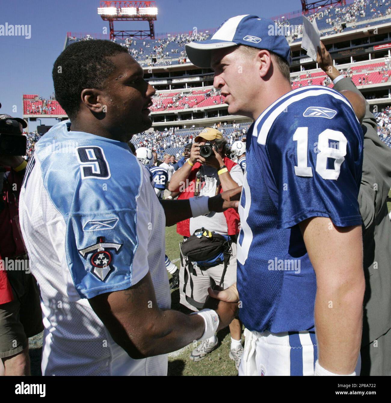 FILE ** Indianapolis Colts quarterback Peyton Manning calls an