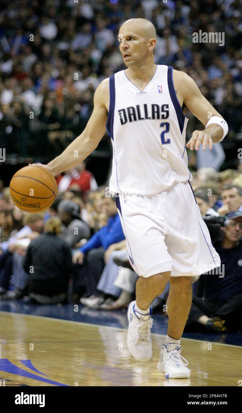 In this May 11, 2009 photo, Dallas Mavericks guard Jason Kidd (2