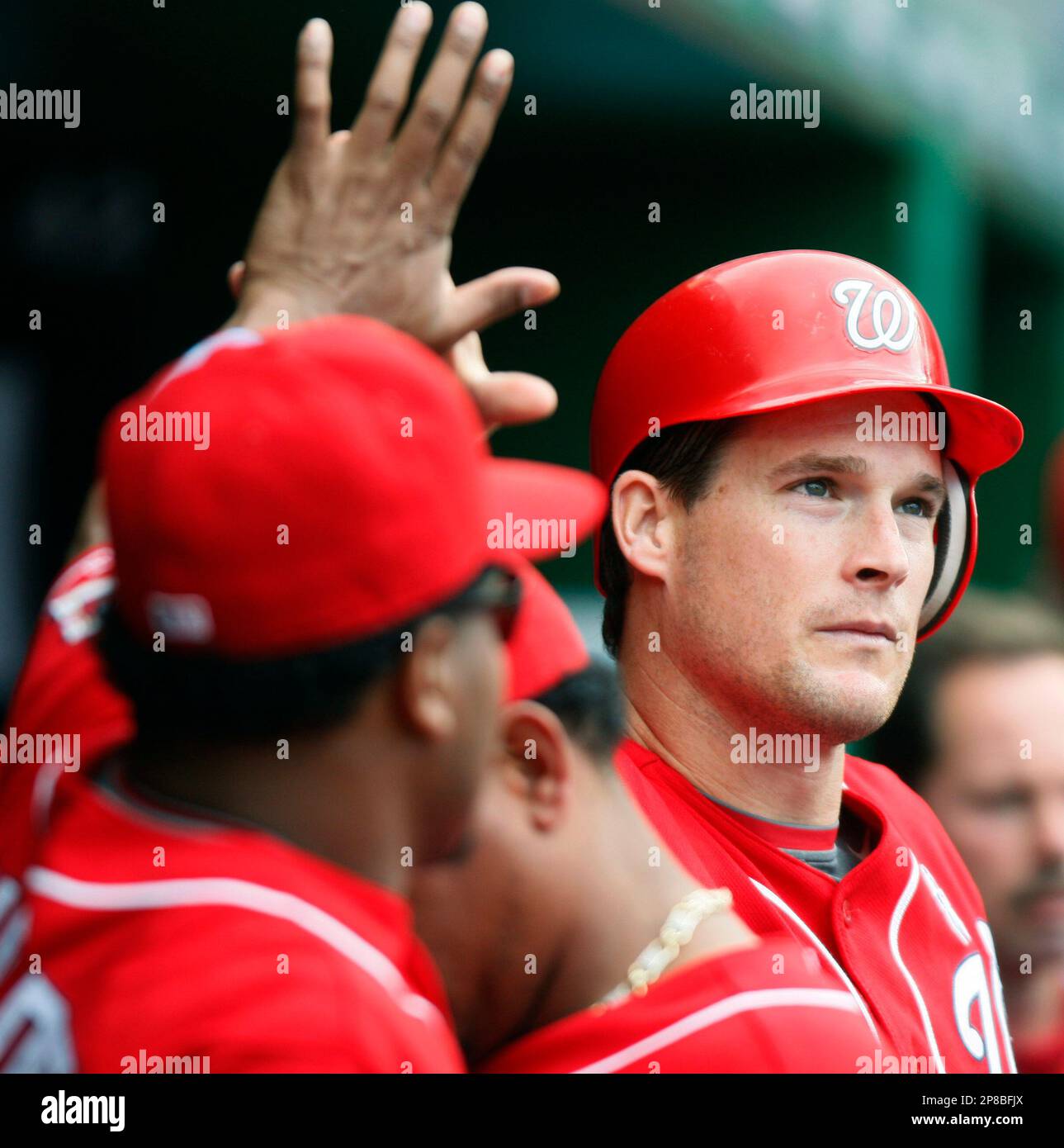 Washington Nationals' Josh Willingham, right, who recently